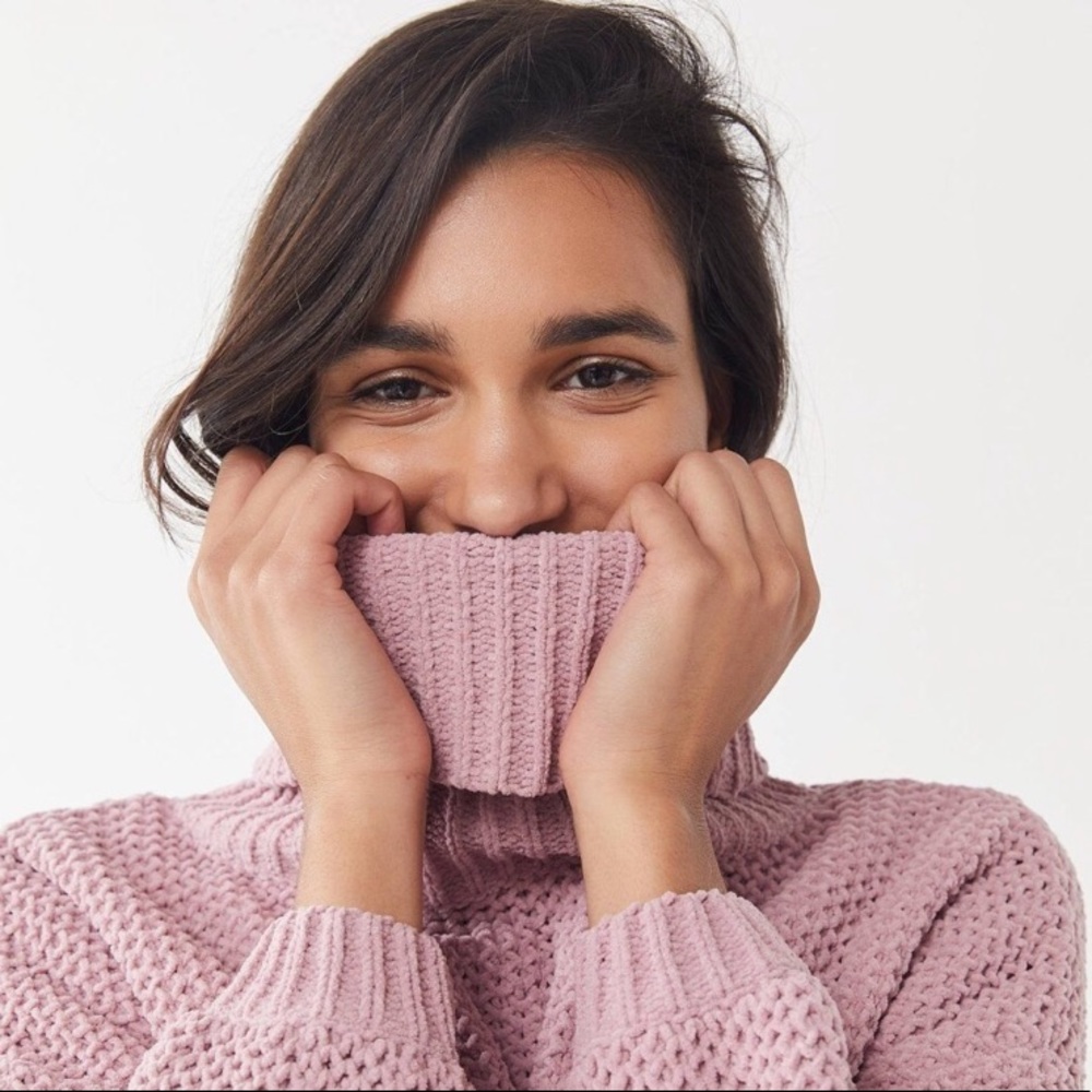 Pink Turtleneck Sweater